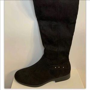 Brand New Style & Co Lessah Black Microfiber Boots